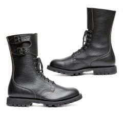 French BM65 double buckle boots, black, surplus, unissued.