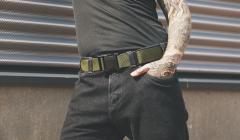 Hobo Belt System, No Buckle, 120 cm. The buckles aren't included. This is just to show you what magical stuff you can make. The pic has a 40 mm ITW Tri-Glide buckleand a 50 mm ITW DWSR buckle.