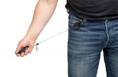 Key-Bak Sidekick Retractable ID Badge and Keychain.