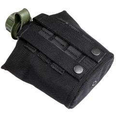 Dutch 1Q Canteen with Pouch and Cup, Black, Surplus.