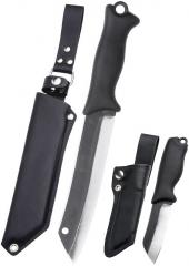 Terävä Skrama 200 and 80, Carbon, w. Leather Sheaths