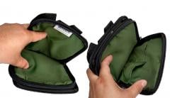 Romanian General Purpose Pouch, DPM, Surplus. Two main compartments; one of them has two small open pockets inside.