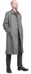 French Rainproof Trench Coat, Surplus. Body measurements: 188 cm tall, 96 cm chest, coat size 96 L.