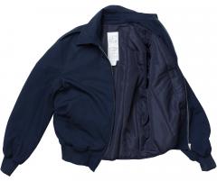 British RAF Bomber Jacket w. Liner, Dark Blue, Surplus.