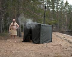 Savotta Hiisi 2 Two-Person Sauna Tent. 