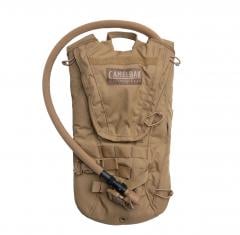 Dutch CamelBak ThermoBak hydration pack, 3L, Coyote Brown, Surplus. A very compact hydration pack for military stuff, trail running, orienteering, and all sorts of active life.