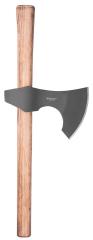 CRKT Berserker Axe. The axe head is put on through the lower end of the handle.