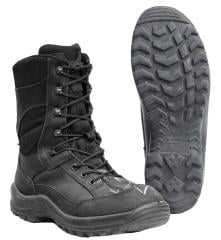 Austrian Combat Boots, Leather & Cordura, Surplus. The chalk marking can be brushed off.