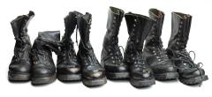 Austrian Mountain Boots, Full Leather, Surplus. The condition and models vary a bit. All are "the same boot".