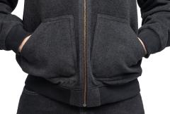 Jämä Wool Bomber Jacket. Hand-warming pockets in the front.