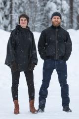 Jämä Wool Bomber Jacket. Left: the Luxury Gray Luhka. Right: Jämä Wool Bomber Jacket.