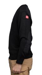 Danish V-neck Pullover, Black, Surplus.