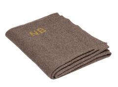 French Wool Blanket, Brown, Surplus .