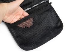 Dutch Toiletry Bag, Surplus. Lowest pocket with mesh material.