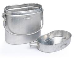 French Large Mess Kit, Aluminium, Surplus.