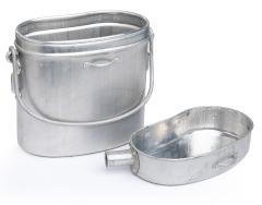 French Large Mess Kit, Aluminium, Surplus. 