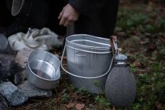 French Large Mess Kit, Aluminium, Surplus.