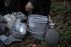 French Large Mess Kit, Aluminium, Surplus. 