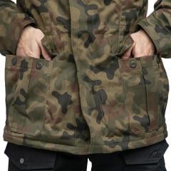 Polish Parka with Removable Liner, Wz. 93 Pantera Camo, Surplus. Traditional front pockets with gussets and button flaps.