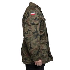 Polish Parka with Removable Liner, Wz. 93 Pantera Camo, Surplus. Model measurements: Height 182cm, Chest 95cm
Jacket size: 178/92