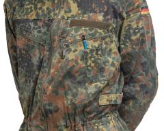 BW Tanker Coverall, Flecktarn, Surplus. Pen pocket on top of the other chest pocket.
