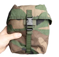 Dutch MOLLE Pouch, General Purpose, Medium, Woodland, Surplus.