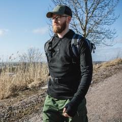 Särmä Merino Wool Hoodie with Buttons.