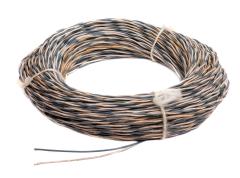Field Phone Cable, 100 m / 300', Surplus. These come in various colors but the color doesn't make any difference.