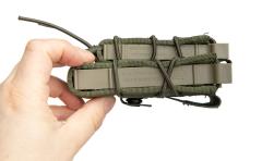 HSGI Double Decker TACO, Adaptable Belt Mount (ABM). The shape is sturdy and stretches to fit the contents.
