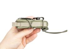 HSGI Pistol TACO, Adaptable Belt Mount (ABM). The shape is sturdy and stretches to fit the contents.
