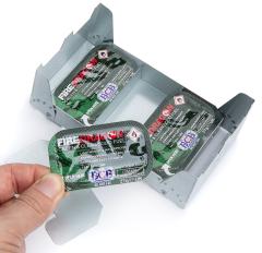 BCB Firedragon Folding Cooker. You can store some fuel tablets inside the stove to save space. You can e.g. fit 3 x FireDragon solid fuel blocks within the cooker. Fuel is NOT included.