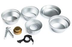 AB Field Cooking Set, 7-Piece, Aluminium.