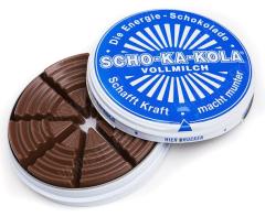 Scho-Ka-Kola, 100 g Tin Box.
