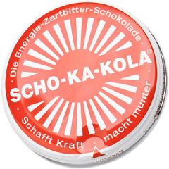 Scho-Ka-Kola, 100 g Tin Box, 10-Pack.