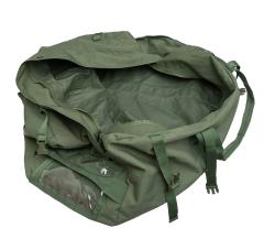 US New-Issue Duffle Bag, Surplus. Four compression straps at the mouth of the bag to make overpacking easier.