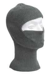 US Air Force Wool Winter Balaclava, Foliage Green, Surplus. If Bonnie & Clyde had operated in Finland, they would have had a matching pair of these.