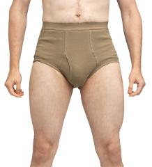 US Wiener Briefs, Tan-Green, Surplus.