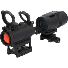 Sig Sauer Romeo MSR Red Dot with Juliet3-Micro Magnifier.