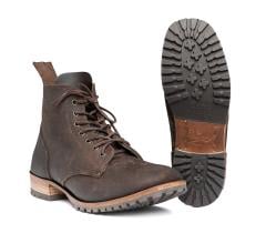 William Lennon B5 Ankle Boots, Dark Brown, Single Thickness Sole. 