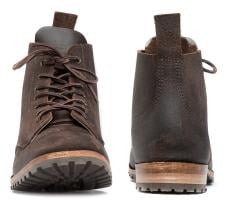 William Lennon B5 Ankle Boots, Dark Brown, Single Thickness Sole.