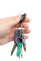 Princeton Tec Pulsar Keychain Flashlight.