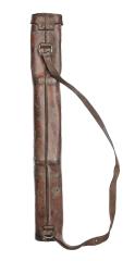 Finnish Lahti-Saloranta Machine Gun Spare Barrel Case, Surplus. Backside view.