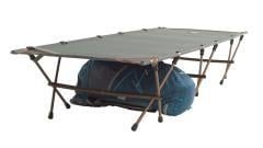 Robens Outpost Tall Camping Cot. There's neat space underneath but do take the fabric sag into account.