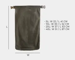 Savotta Rolltop Mesh Stuff Sack.