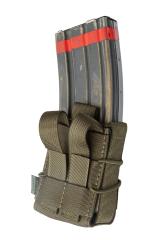 Baribal Fast M4/AK Magazine Pouch. The PALS-compatible straps in the back can be weaved into belt loops as well.