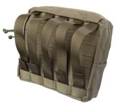 Baribal Cargo Pouch 5x4. The PALS-compatible straps in the back can be weaved into belt loops as well.