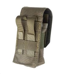 Baribal Grenade Pouch. The PALS-compatible straps in the back can be weaved into belt loops as well.