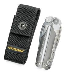 Leatherman Wave+ Multi-Tool, Stainless. Comes with a nylon belt sheath.