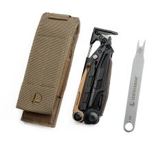 Leatherman MUT EOD Multi-Tool. Comes with a holster and 3/8" wrench.