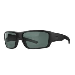Magpul Ascent Ballistic Sunglasses, Polarized. Black frame, gray green lens.